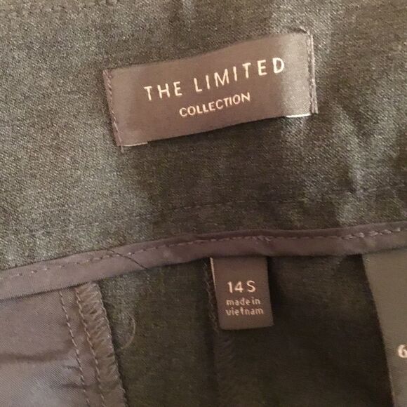 NWT The Limited Women’s Sz. 14S Gray Straight Leg Trousers - Picture 7 of 9